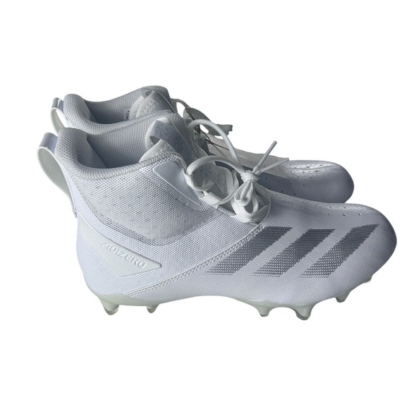 Adidas Adizero Chaos Football Cleats White Silver Linemen ID9104 Mens 9 NIB